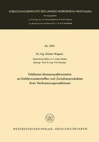 Carte Feldionen-Massenspektrometrie an Kohlenwasserstoffen Und Zwischenprodukten Ihrer Verbrennungsreaktionen Günter Wagner