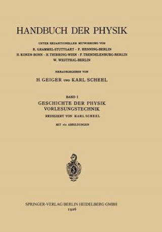 Kniha Geschichte Der Physik Vorlesungstechnik E. Hoppe