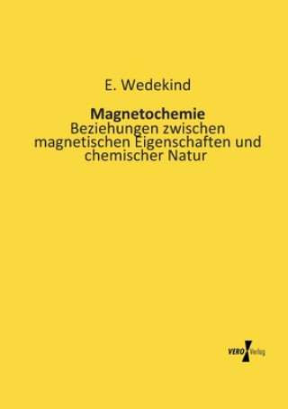 Buch Magnetochemie E. Wedekind