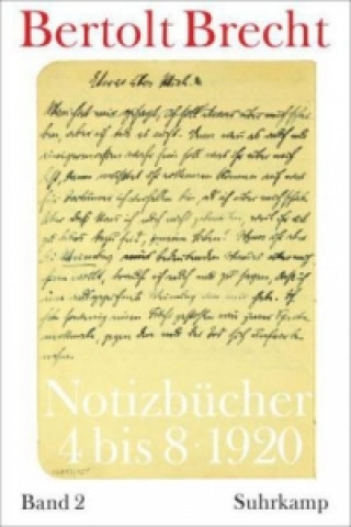 Könyv Notizbücher. Bd.2 Bertolt Brecht