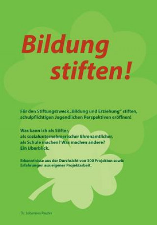 Könyv Bildung stiften! Johannes Rauter