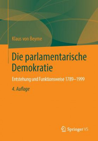 Kniha Die Parlamentarische Demokratie Klaus von Beyme