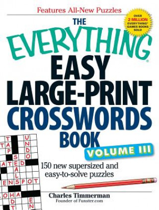 Livre Everything Easy Large-Print Crosswords Book, Volume III Charles Timmerman