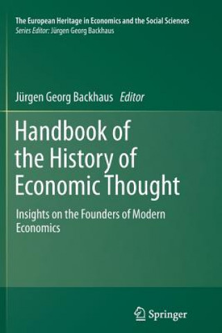 Könyv Handbook of the History of Economic Thought Jürgen Backhaus