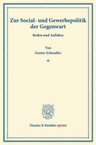 Carte Zur Social- und Gewerbepolitik der Gegenwart. Gustav Schmoller