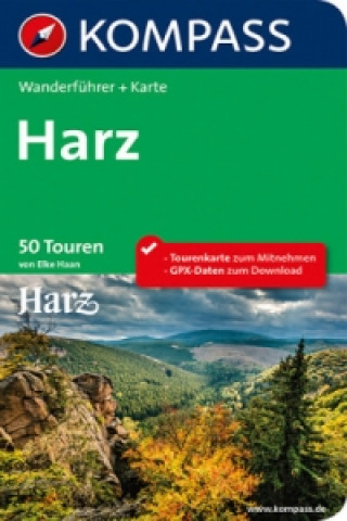 Carte KOMPASS Wanderführer Harz, m. 1 Karte Elke Haan