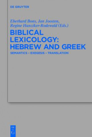 Kniha Biblical Lexicology: Hebrew and Greek Jan Joosten