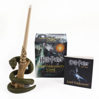 Książka Harry Potter Voldemort's Wand with Sticker Kit Running Press