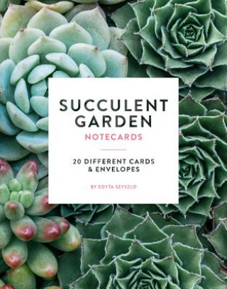 Kniha Succulent Garden Notecards Edyta Szyszlo