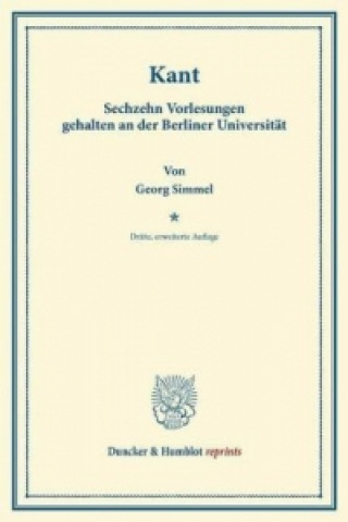 Książka Kant. Georg Simmel