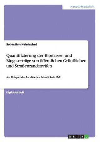 Kniha Quantifizierung der Biomasse- und Biogaserträge von öffentlichen Grünflächen und Straßenrandstreifen Sebastian Heintschel
