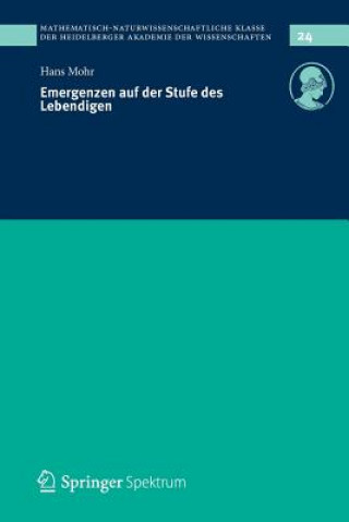 Buch Emergenzen Auf Der Stufe Des Lebendigen Hans Mohr