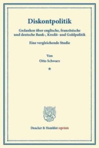 Книга Diskontpolitik. Otto Schwarz