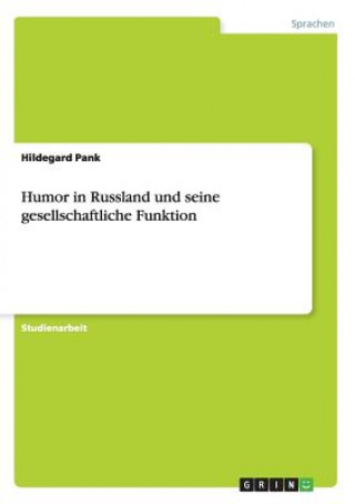 Buch Humor in Russland und seine gesellschaftliche Funktion Hildegard Pank