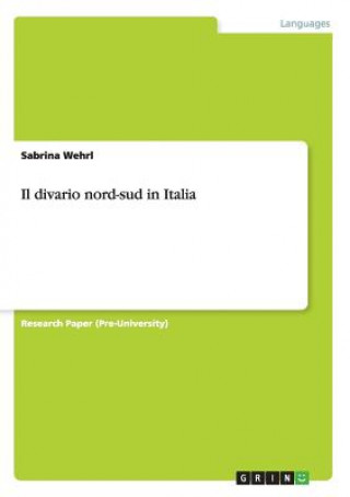 Książka divario nord-sud in Italia Sabrina Wehrl