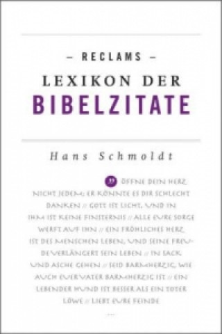 Carte Reclams Lexikon der Bibelzitate Hans Schmoldt
