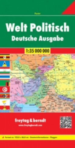 Tiskovina Welt Politisch, Weltkarte 1:35.000.000, Deutsche Ausgabe 