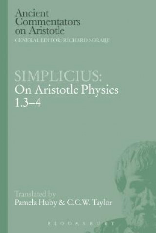 Könyv Simplicius: On Aristotle Physics 1.3-4 Simplicius