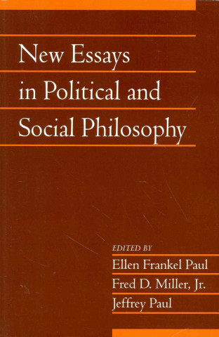 Carte New Essays in Political and Social Philosophy: Volume 29, Part 1 Ellen Frankel Paul