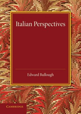 Könyv Italian Perspectives Edward Bullough