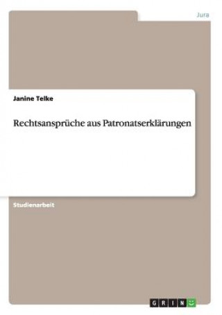 Carte Rechtsanspruche aus Patronatserklarungen Janine Telke