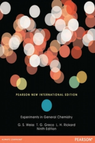 Kniha Experiments in General Chemistry Gerald Weiss