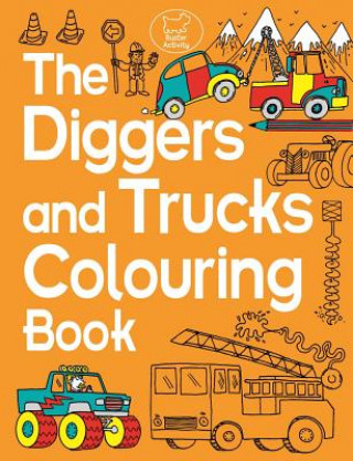 Kniha Diggers and Trucks Colouring Book Chris Dickason