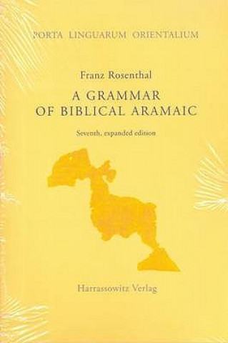 Könyv Grammar of Biblical Aramaic Franz Rosenthal