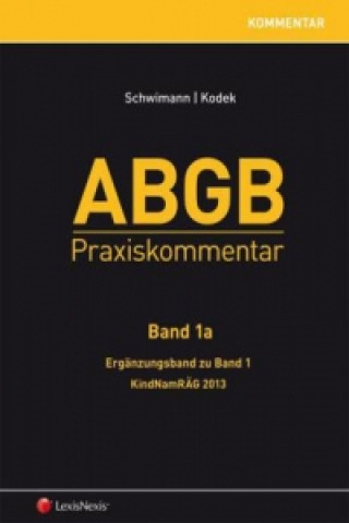 Kniha ABGB Praxiskommentar - Band 1a, Ergänzungsband zu Band 1 Erwin Bernat
