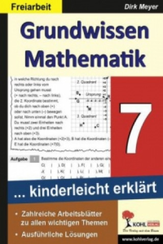 Kniha Grundwissen Mathematik 7. Schuljahr Dirk Meyer