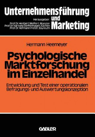 Książka Psychologische Marktforschung Im Einzelhandel Hermann Heemeyer