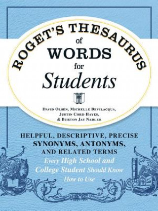 Kniha Roget's Thesaurus of Words for Students David