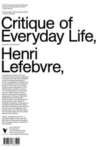Könyv Critique of Everyday Life Henri Lefebvre