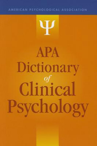 Libro APA Dictionary of Clinical Psychology Gary R VandenBos