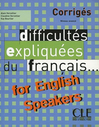 Carte Difficultes expliquees du francais...for English speakers Vercollier