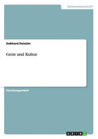 Könyv Geist und Kultur Gebhard Deissler