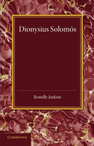 Knjiga Dionysius Solomos Romilly Jenkins