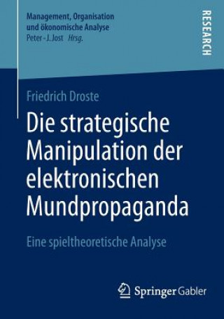 Carte Die Strategische Manipulation Der Elektronischen Mundpropaganda Friedrich Droste