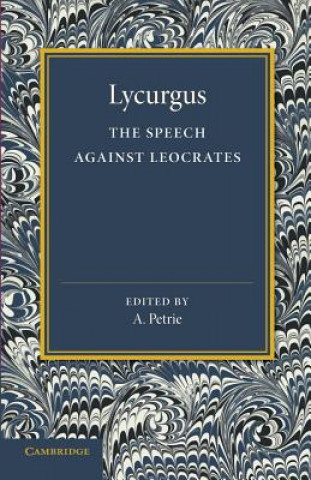 Könyv Speech against Leocrates Lycurgus