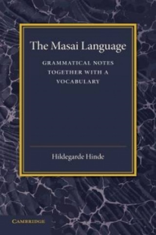Kniha Masai Language Hildegarde Hinde