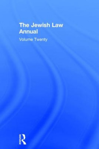 Buch Jewish Law Annual Volume 20 Berachyahu Lifshitz