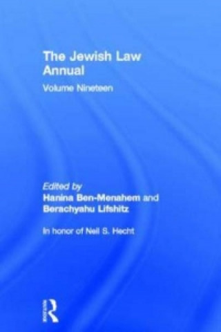 Kniha Jewish Law Annual Volume 19 Berachyahu Lifshitz