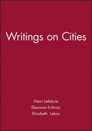 Kniha Writings on Cities Henri Lefebvre