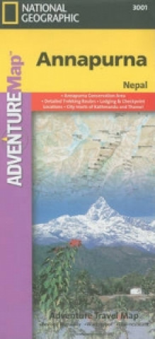 Materiale tipărite Annapurna, Nepal National Geographic Maps