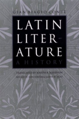 Book Latin Literature Gian Biagio Conte
