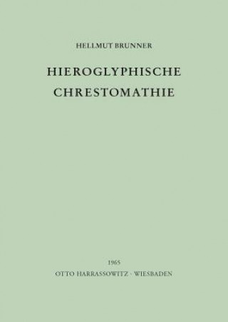 Könyv Hieroglyphische Chrestomathie Hellmut Brunner
