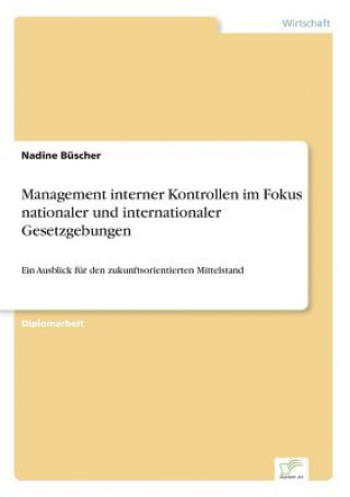 Kniha Management interner Kontrollen im Fokus nationaler und internationaler Gesetzgebungen Nadine Büscher