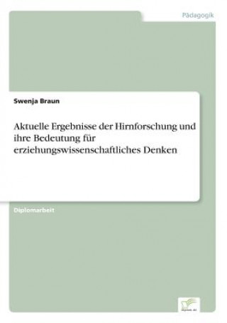 Book Aktuelle Ergebnisse der Hirnforschung und ihre Bedeutung fur erziehungswissenschaftliches Denken Swenja Braun