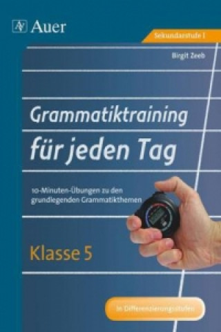 Carte Grammatiktraining für jeden Tag, Klasse 5 Birgit Zeeb