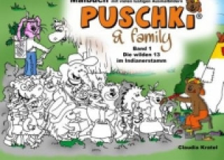 Buch Malbuch zu  PUSCHKI & family Claudia Kratel